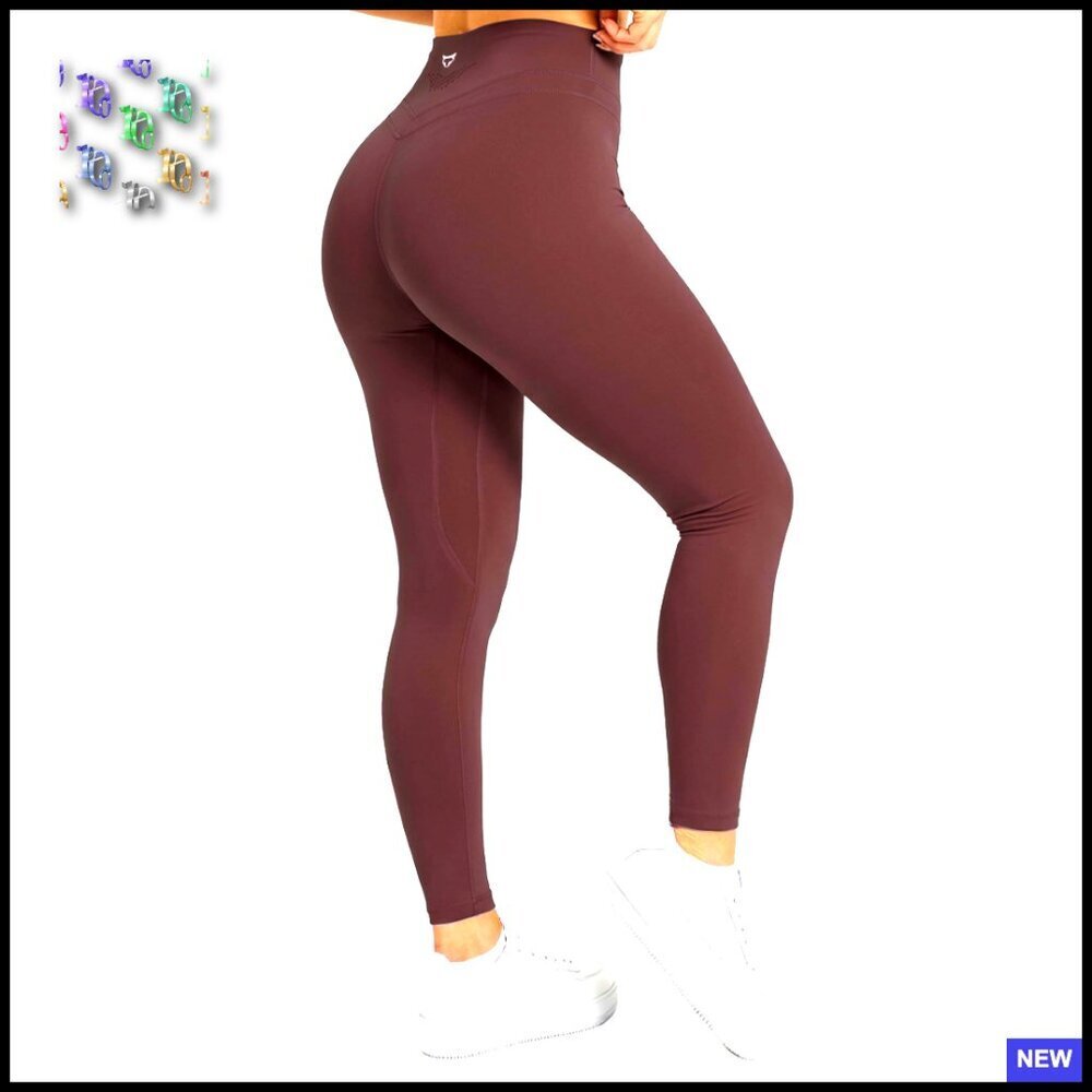 High Waisted Yoga Leggings Tummy Control Booty Lifting Workout Tights Classic